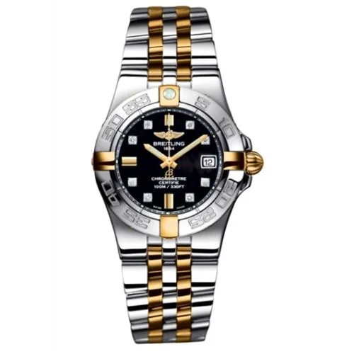 Breitling - B71340L2.BA15.368D Galactic 30 Two Tone Black / Diamond / Two Tone Bracelet