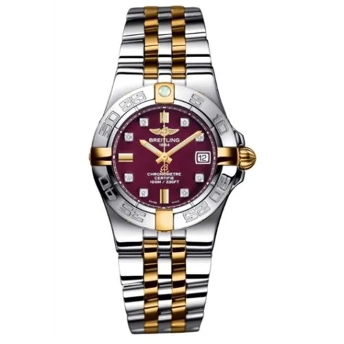 Breitling - B71340L2.K526.368D Galactic 30 Two Tone Red / Diamond / Two Tone Bracelet