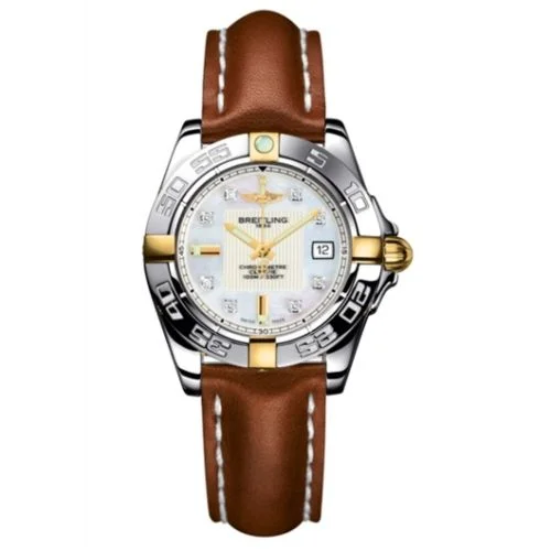 Breitling - B71356L2.A710.406X Galactic 32 Two Tone MOP / Diamond / Calf