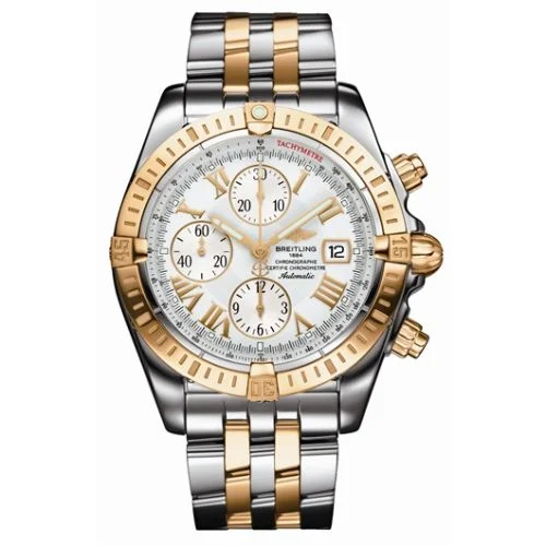 Breitling - C1335611/A619 Chronomat Evolution Stainless Steel / Yellow Gold / White - Roman