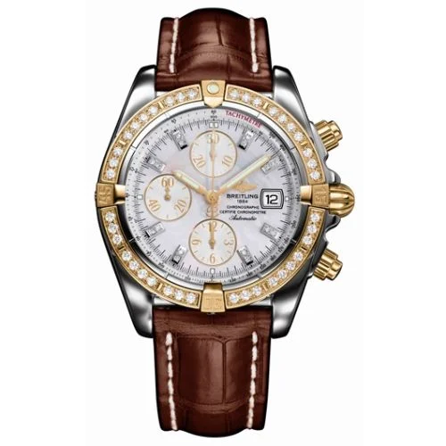 Breitling - C1335611/A647 Chronomat Evolution Stainless Steel / Yellow Gold - Diamond / MOP