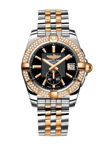 Breitling - C3733053.BA54.214X Galactic 36 Automatic Stainless Steel / Rose Gold / Diamond / Volcano Black / Sahara