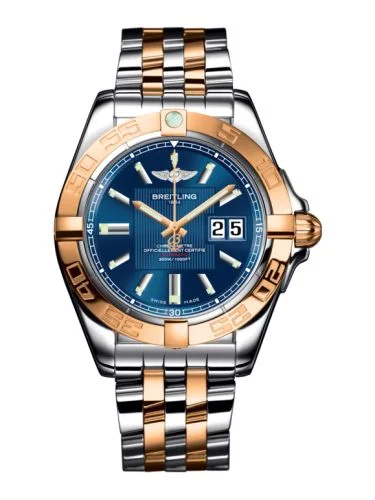 Breitling - C49350L2.C810.143Z Galactic 41 Stainless Steel / Rose Gold / Metallica Blue / Teju