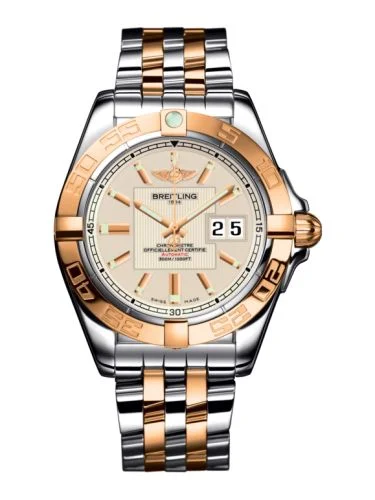 Breitling - C49350L2.G701.722P Galactic 41 Stainless Steel / Rose Gold / Sierra Silver / Croco