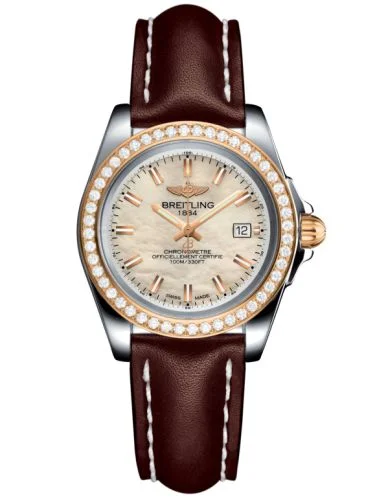 Breitling - C7133053/A802/164S/A14S.1 Galactic 32 Sleek Edition Stainless Steel / Rose Gold / Diamond / Pearl / Rubber
