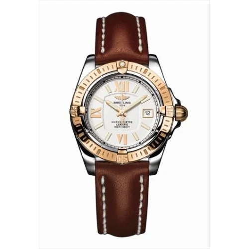Breitling - C7135612.G650 Cockpit Lady Gold Bezel / Silver / Calf