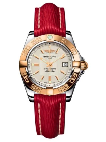 Breitling - C71356L2.G704.406X Galactic 32 Stainless Steel / Rose Gold / Sierra Silver / Calf
