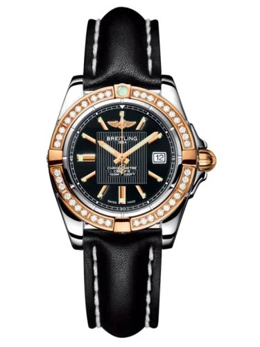 Breitling - C71356LA.BA12.208X Galactic 32 Stainless Steel / Rose Gold / Diamond / Trophy Black / Sahara