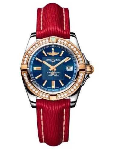 Breitling - C71356LA.C813.116X Galactic 32 Stainless Steel / Rose Gold / Diamond / Metallica Blue / Calf