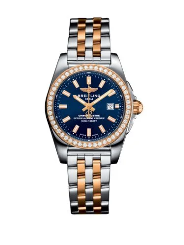 Breitling - C7234853/C950/273X/A12BA.1 Galactic 29 Stainless Steel / Rose Gold / Diamond / Horizon Blue / Sahara