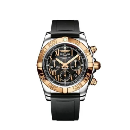 Breitling - CB011012.A696.737P Chronomat 44 Stainless Steel / Rose Gold / Antarctica White / Croco