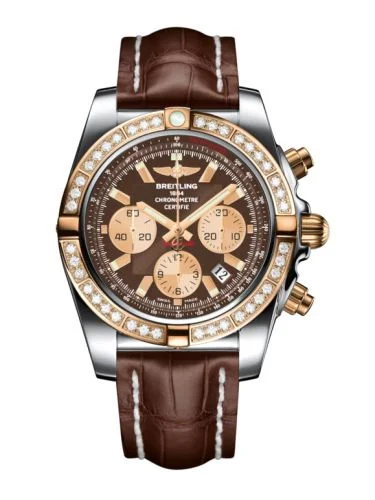 Breitling - CB011053.A698.739P Chronomat 44 Stainless Steel / Rose Gold / Diamond / Pearl Diamond / Croco