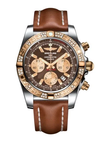Breitling - CB0110AA.C790.731 Chronomat 44 Stainless Steel / Rose Gold / Diamond / Metallica Blue / Croco