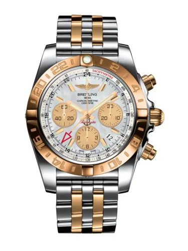 Breitling - CB042012.A739.375C Chronomat 44 GMT Stainless Steel / Rose Gold / Pearl / Bracelet