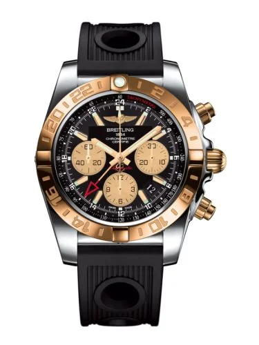 Breitling - CB042012.BB86.200S Chronomat 44 GMT Stainless Steel / Rose Gold / Onyx Black / Rubber