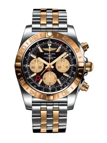 Breitling - CB042012.BB86.375C Chronomat 44 GMT Stainless Steel / Rose Gold / Onyx Black / Bracelet