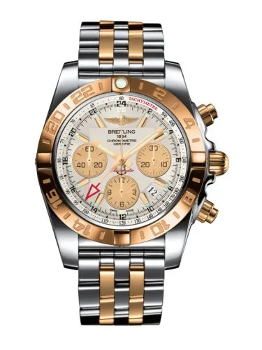 Breitling - CB042012.G755.375C Chronomat 44 GMT Stainless Steel / Rose Gold / Sierra Silver / Bracelet