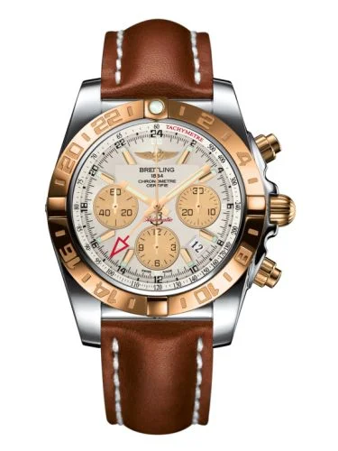 Breitling - CB042012.G755.433X Chronomat 44 GMT Stainless Steel / Rose Gold / Sierra Silver / Calf