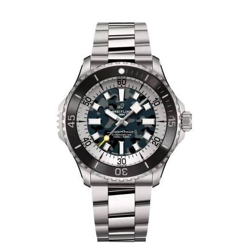 Breitling - E10379351B1E1 SuperOcean Automatic 46 Super Diver Titanium / Camouflage / Bracelet