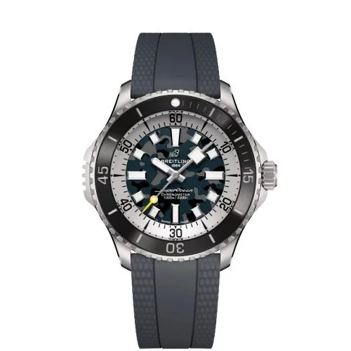 Breitling - E10379351B1S1 SuperOcean Automatic 46 Super Diver Titanium / Camouflage / Rubber
