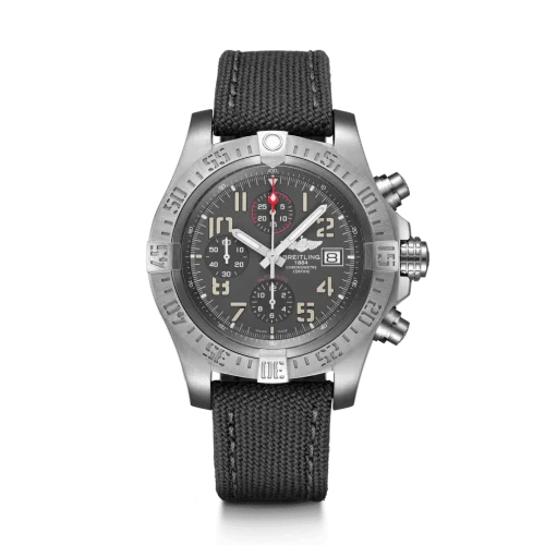 Breitling - E13383101M1W1 Avenger Bandit Titanium / Titanium Gray / Silver Hands / Military / Pin