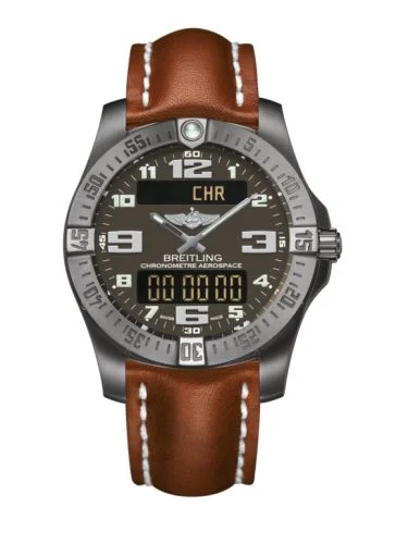 Breitling - E7936310/F562/433X/A20BASA.1 Aerospace Evo Titanium / Grey / Calf