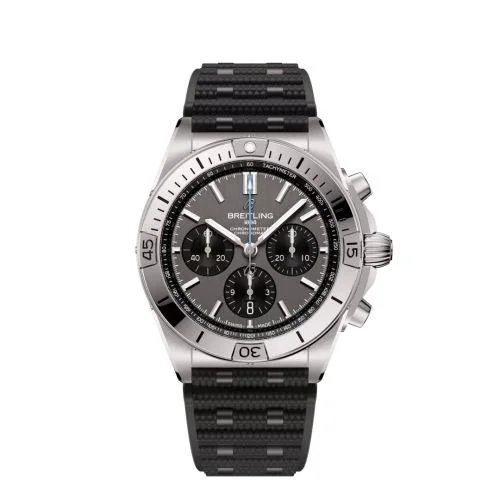 Breitling - EB0134101M1S1 Chronomat B01 42 Titanium / Grey / Rubber Rouleaux