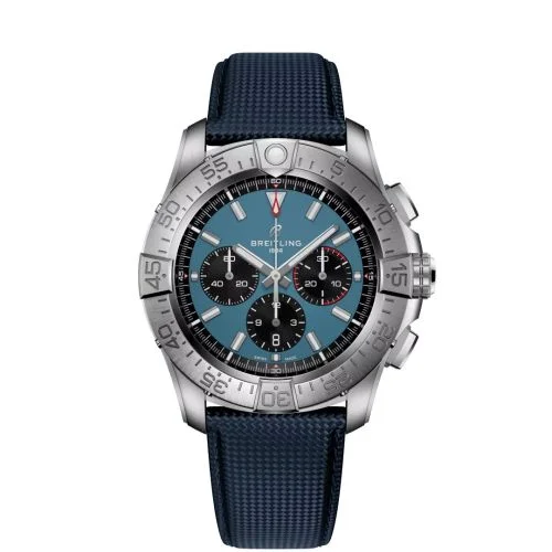 Breitling - EB0148101C1X1 Super Avenger B01 Chronograph 46 Titanium / Blue / Strap