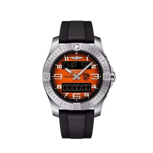 Breitling Aerospace B70 Orbiter Titanium / Orange / Rubber
