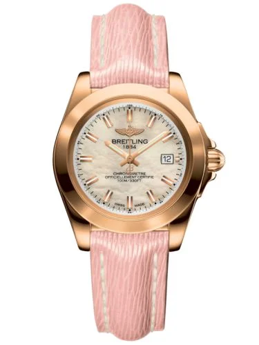 Breitling - H7133012.A802.116X Galactic 32 Sleek Edition Rose Gold / Pearl / Calf