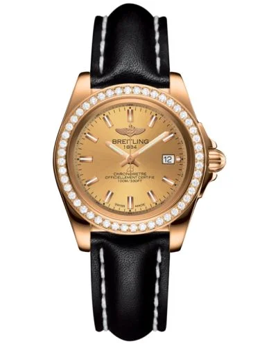 Breitling - H7133053.H549.208X Galactic 32 Sleek Edition Rose Gold / Diamond / Golden Sun / Sahara