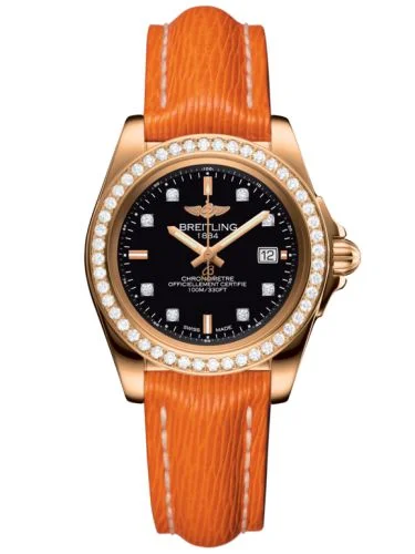 Breitling - H7133053.BF64.792H Galactic 32 Sleek Edition Rose Gold / Diamond / Trophy Black Diamond / Bracelet