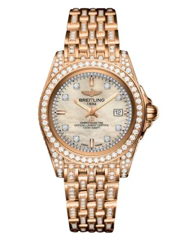 Breitling - H71330AF.BF64.792T Galactic 32 Sleek Edition Rose Gold / Diamondworks / Trophy Black Diamond / Bracelet