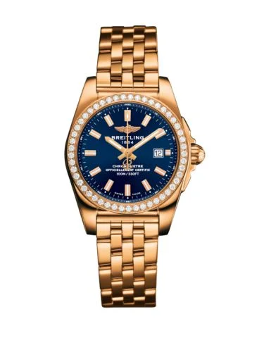 Breitling - H7234853.C950.270X Galactic 29 Rose Gold / Diamond / Horizon Blue / Sahara