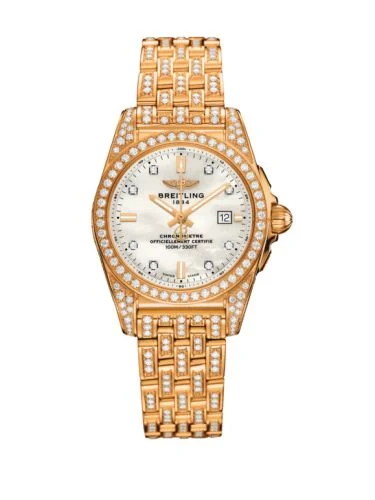 Breitling - H72348AF|A792|791T Galactic 29 Rose Gold / Diamondworks / Pearl Diamond / Bracelet