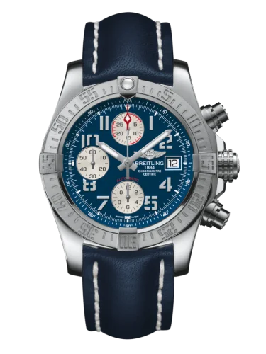 Breitling - A1338111/C870/434X/A20D.1 Avenger II Stainless Steel / Mariner Blue / Calf / Folding