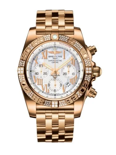 Breitling - HB0110AE.A693.739P Chronomat 44 Rose Gold / Diamond / Pearl Roman / Croco