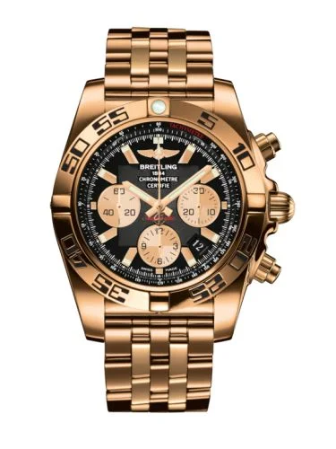 Breitling - HB0110C1.B968.743P Chronomat 44 Rose Gold / Onyx Black / Croco