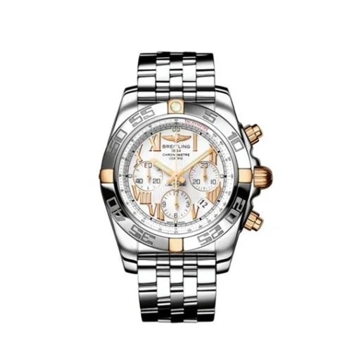 Breitling - IB011012/A692 Chronomat 44 Stainless Steel / Rose Gold / White - Roman