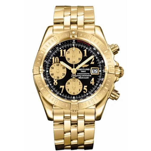 Breitling - K1335611/B723 Chronomat Evolution Yellow Gold / Black