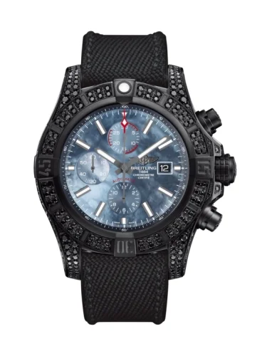 Breitling Breitling - M13371BU.BE52.264S Super Avenger II Diamondworks / Black Steel / Blue MOP / Military