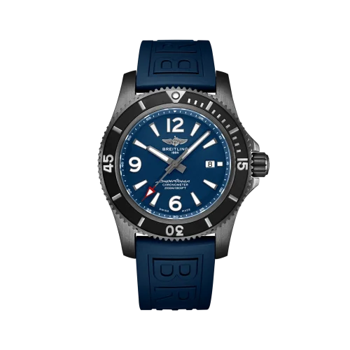 Breitling - M17368D71C1S1 Superocean 46 Blacksteel / Blue / Rubber / Pin