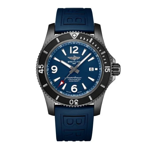 Breitling - M17368D71C1S2 Superocean 46 Blacksteel / Blue / Rubber / Folding