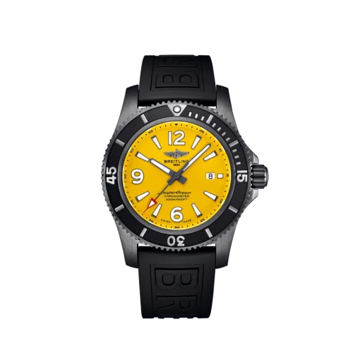 Breitling - M17368D71I1S2 Superocean 46 Blacksteel / Yellow / Rubber / Folding