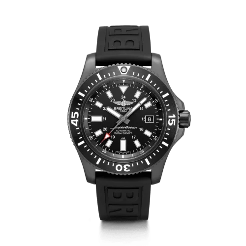 Breitling - M17393131B1S1 Superocean 44 Special Blacksteel / Black / Rubber / Folding