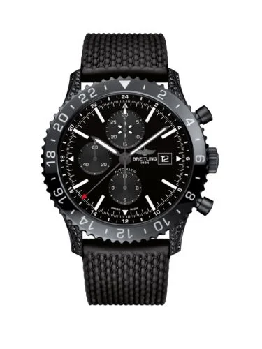 Breitling - M24310AN.BF02.267S Chronoliner Blacksteel Diamondworks / Black / Rubber
