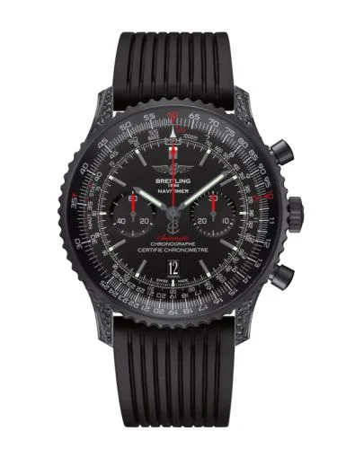 Breitling - MB0128AN.BE51.252S Navitimer 01 46 Blacksteel Diamondworks / Black / Rubber