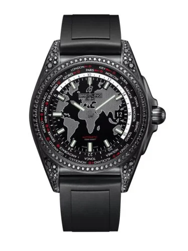 Breitling - MB3510AU.BF07.134S Galactic Unitime Black Steel / Diamondworks / Trophy Black / Rubber / Limited Edtion