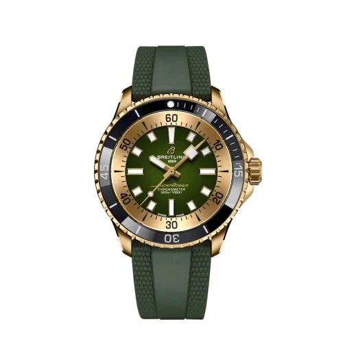 Breitling - N17375201L1S1 SuperOcean Automatic 42 Bronze / Green / Rubber