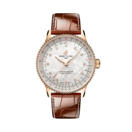 Breitling - R17327211A1P1 Navitimer Automatic 36 Red Gold / MOP / Alligator